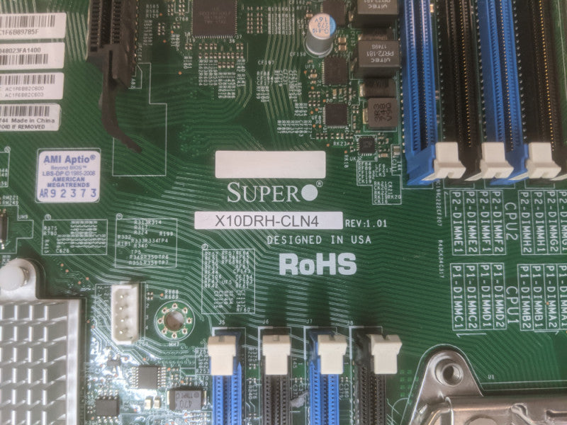 SuperMicro X10DRH-CLN4 Motherboard | DDR4 | 2x LGA2011 | No CPU/RAM