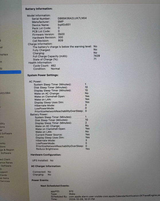 Apple MacBook Pro 16" 2019 i9-9880H Radeon Pro 5500 16RAM 1TB Faulty LCD READ