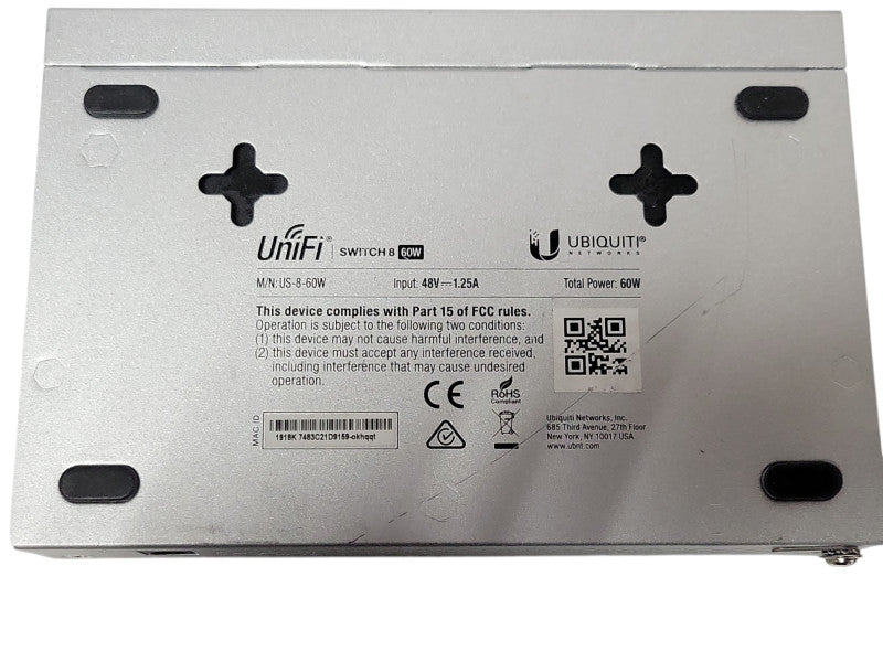 Ubiquiti Networks UniFi 8 Port Ethernet Switch - US-8-60W, read _
