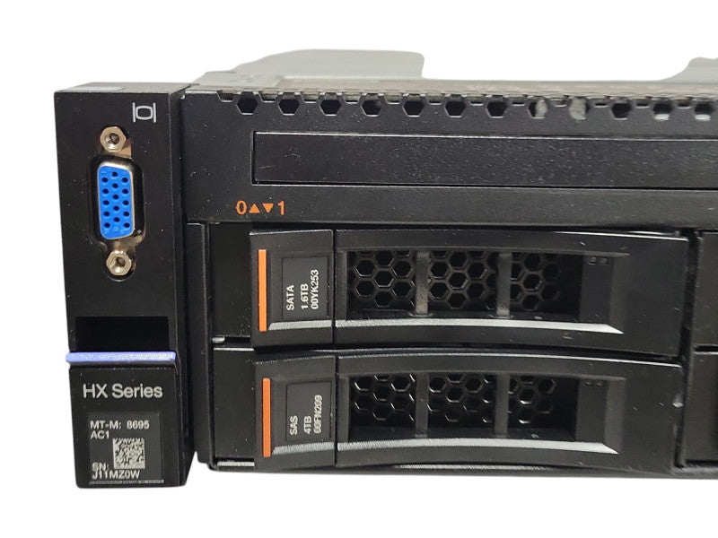 Lenovo HX Series 8695 2U, 2x Xeon E5-2630V4, 64GB DDR4, 2x PSU, 8x 3.5" Trays _
