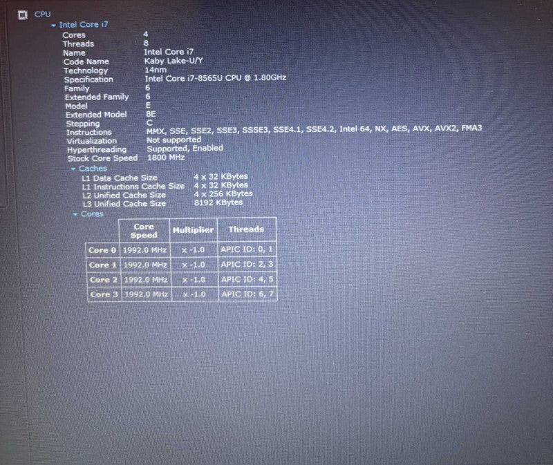 Dell Latitude 3500 i7-8565U@1.8GHz GeForce MX 130 2GB GPU 16GB RAM 500GB SSD  Lap200