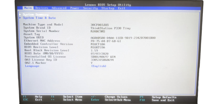 Lenovo ThinkStation P330 Tiny | Core i7-9700T | 16GB DDR4 | 512GB M.2 | P620