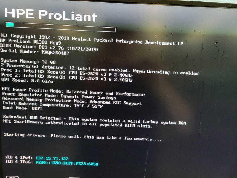 HP ProLiant DL380 Gen9 -2x Xeon E5-2620 v3 | 32GB RAM | NO HDD | P440ar %