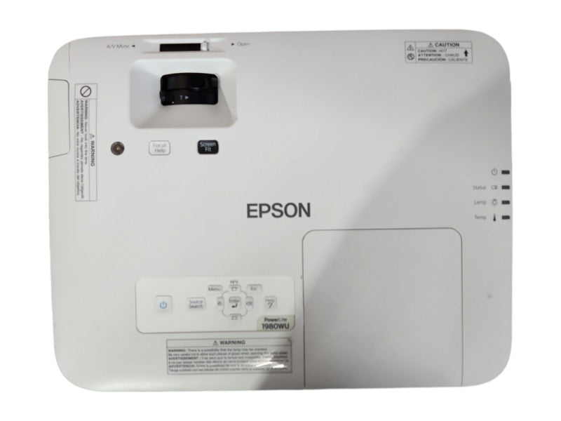 Epson PowerLite 1980WU WUXGA 3LCD Projector, Lamp Hours: 317Hrs