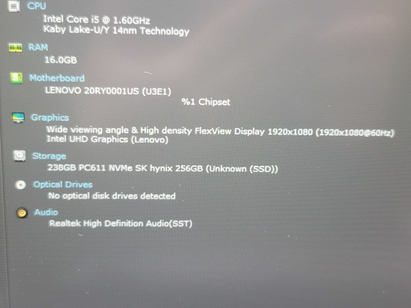 Lenovo ThinkPad T490| i5-10210U| 16GB DDR4| 256GB SSD  β Lap200