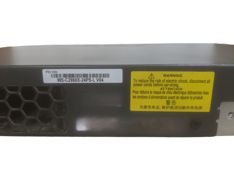 Cisco WS-C2960X-24PS-L V04 | 24-Port Gigabit PoE+ Switch | 4x SFP