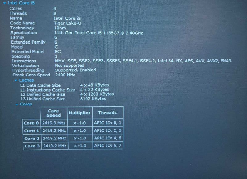 Lenovo ThinkBook 14G2 ITL TOUCH Intel Core i5-1135G7@2.4Gh 16GB RAM 256GB SS  Lap200