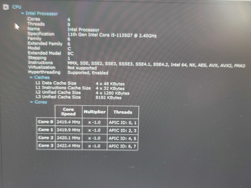 Lenovo ThinkBook 14 G2 ITL| i5-1135g7| 8GB DDR4| 256GB SSD READ β Lap200