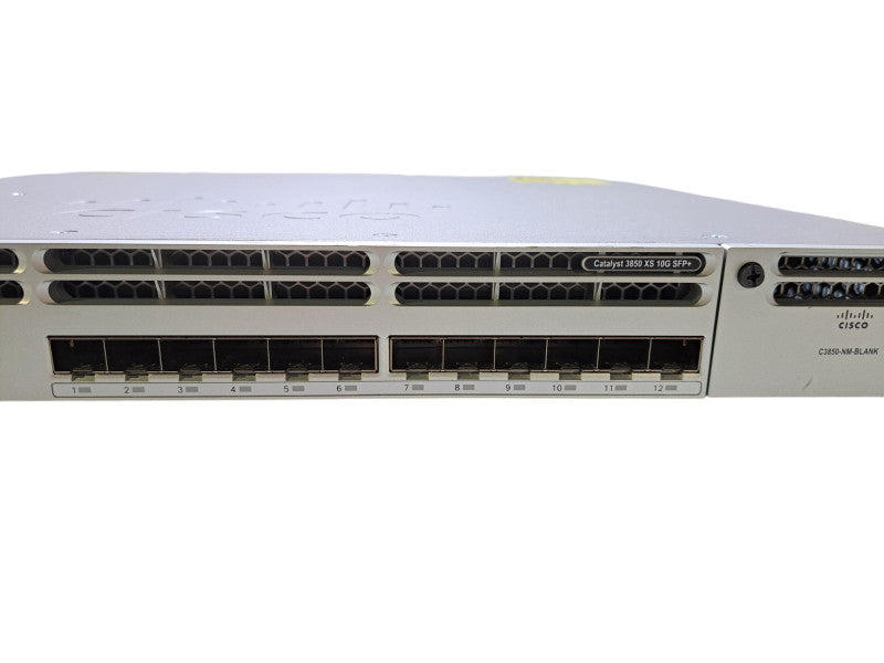 Cisco WS-C3850-12XS-S | 12-Port 10G SFP+ IP Base Switch | 2x 350W PSU