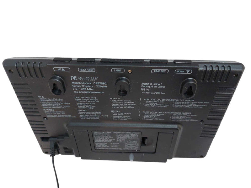 La Cross Technology Wind Speed Weather Station Model: CA87092 =