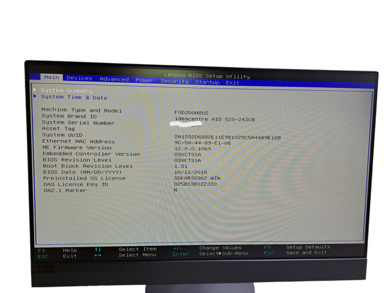 Lenovo 520-24ICBTouch AIO | i7-8700T @2.4GHz, 16GB DDR4, 128GB SSD, 2TB HDD