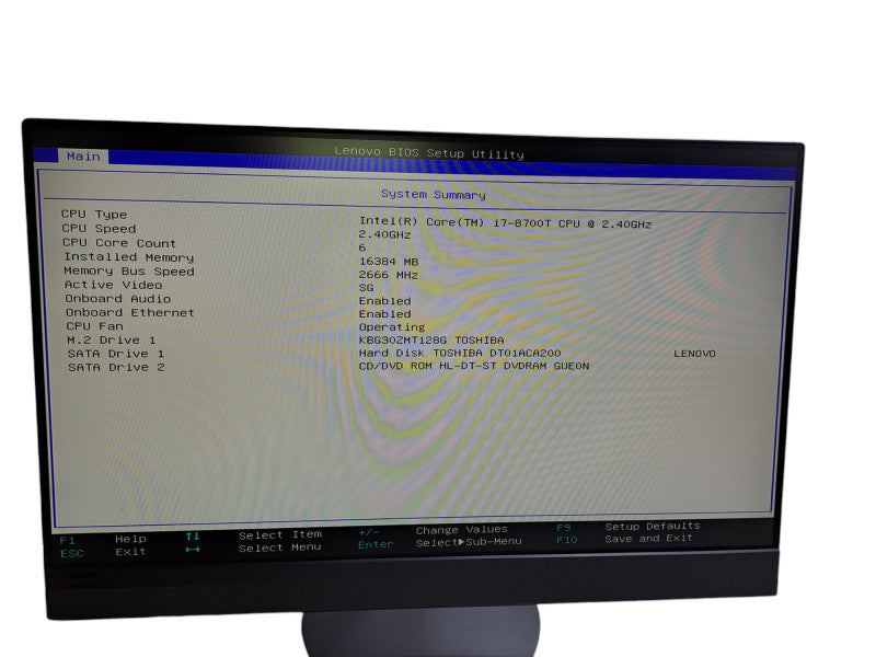 Lenovo 520-24ICBTouch AIO | i7-8700T @2.4GHz, 16GB DDR4, 128GB SSD, 2TB HDD