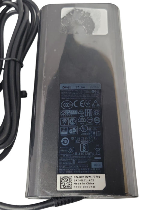 Genuine Dell 130W AC Adapter 4.5mm 0RN7NW 19.5V 6.67A _