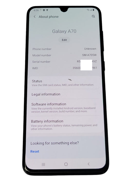 Samsung Galaxy A70 128GB (SM-A705W) smart phone _