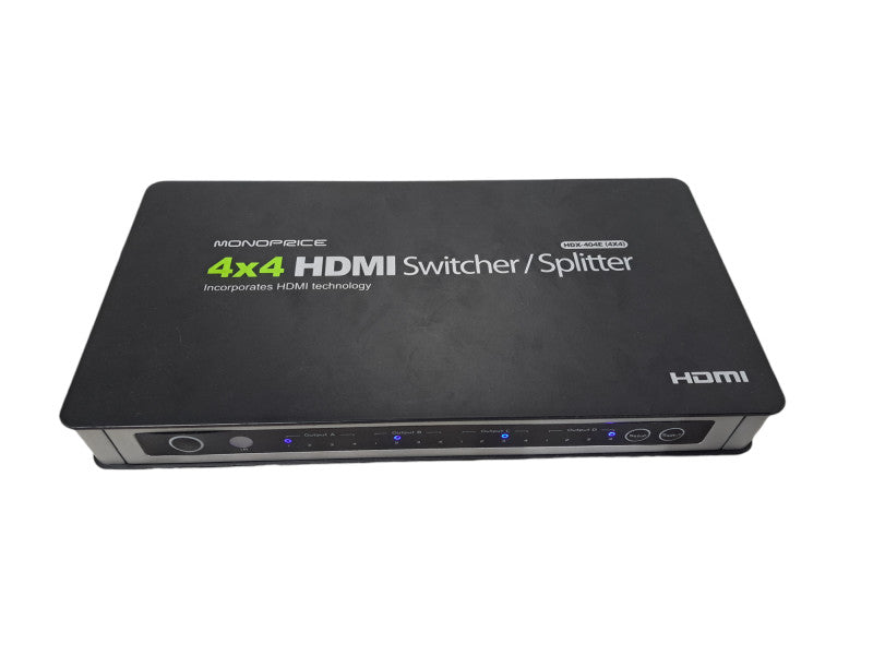 Monoprice 4x4 HDMI Switcher/Splitter HDX-404E W/Adapter