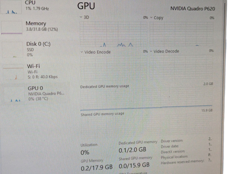 Lenovo ThinkStation P340 Tiny Intel Core i7-10700T @ 2.00Ghz 32GB RAM -