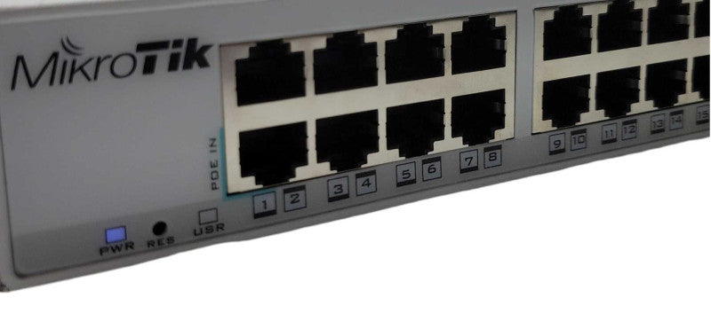 MikroTik CSS326-24G-2S+RM 24-Port Gigabit Ethernet Switch 2x SFP+ READ _