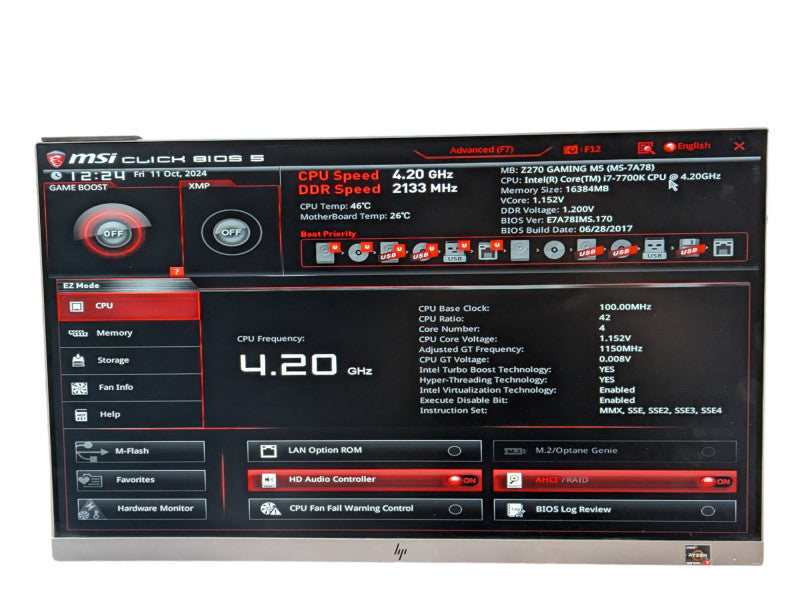 MSI Z270 Gaming M5 with Intel Core i7-7700K & 32GB RAM  -