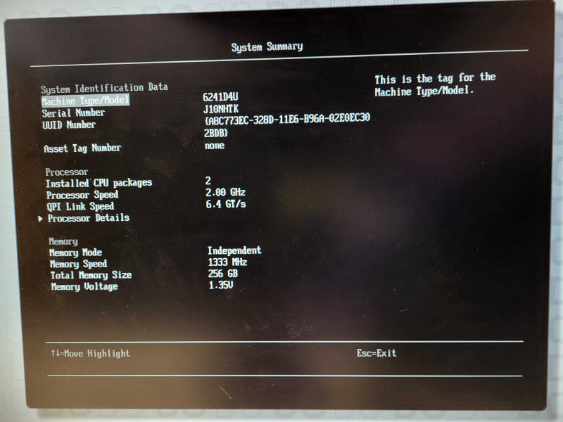 Lenovo System x3850 X6 4U 2x E7-4809 v3 2GHz 256GB RAM M5210 4x PSU $