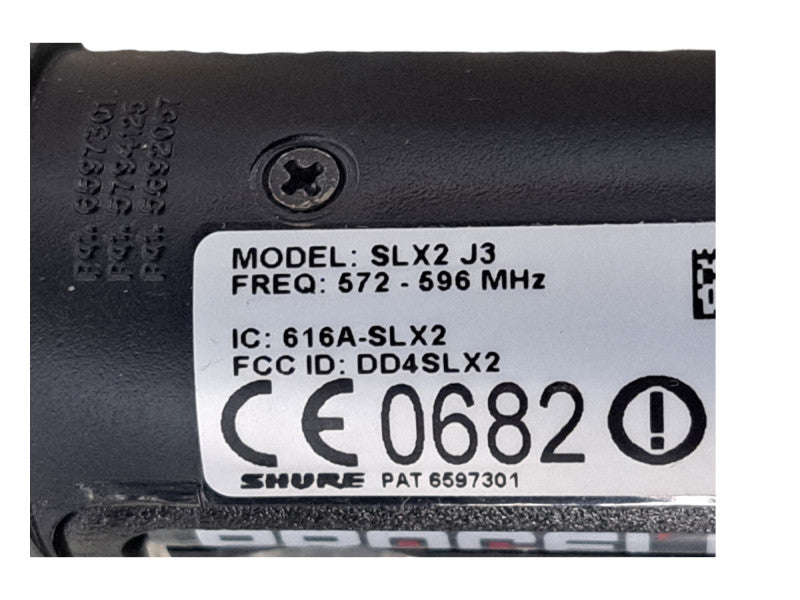 Shure SM58 SLX2 H5 572-596MHz Handheld Wireless Transmitter Digital Microphone