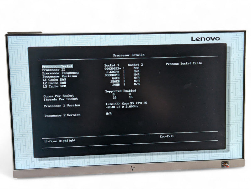 Lenovo System X 3550 M5 Intel Xeon E5-2640 v3 @ 2.60Ghz 32GB RAM -