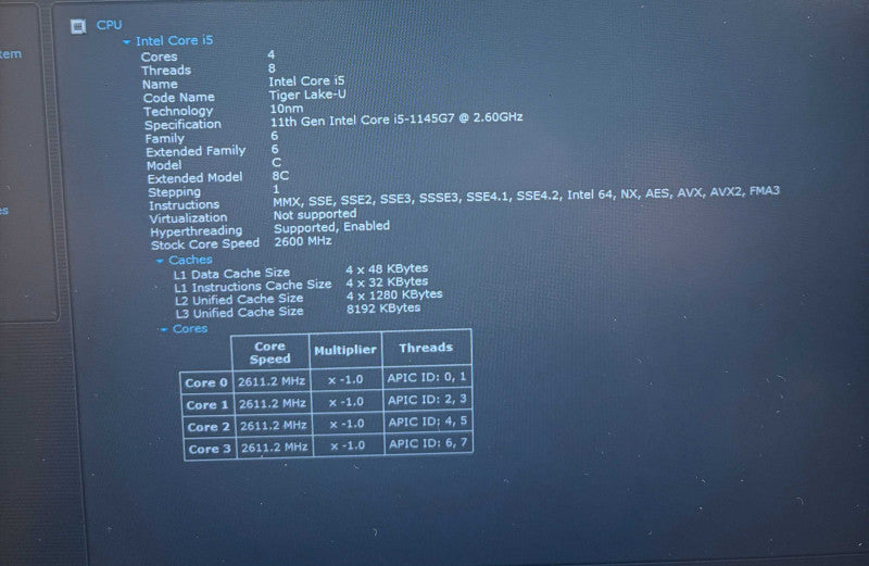 HP EliteBook 840 G8 Intel Core i5-1145G7@2.6GHz 16GB RAM 512GB SSD READ!  Lap200