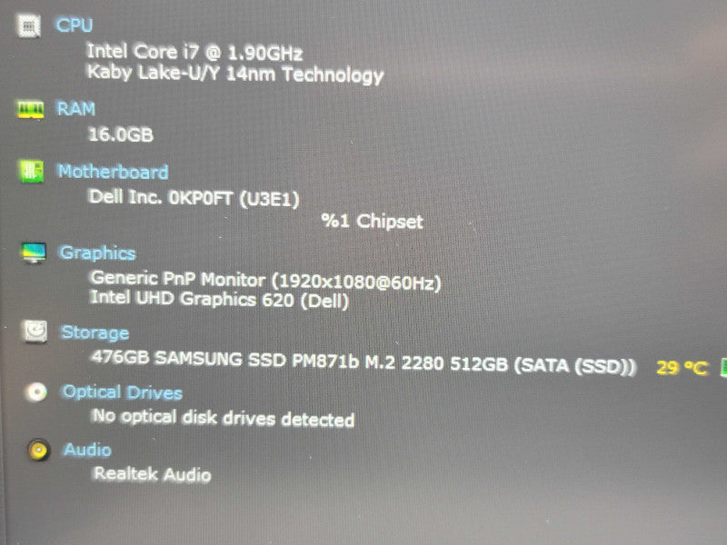 Dell Latitude 7490| 17-8650U| 16GB DDR4| 512GB SSD  Qβ BudLap