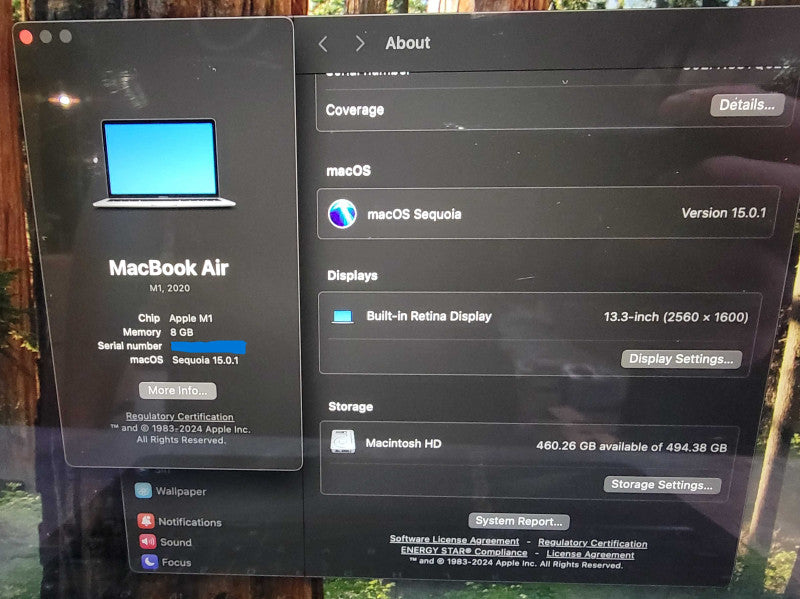 Apple MacBook Air 13" 2020 | Apple M1 | 8GB RAM | 500GB SSD