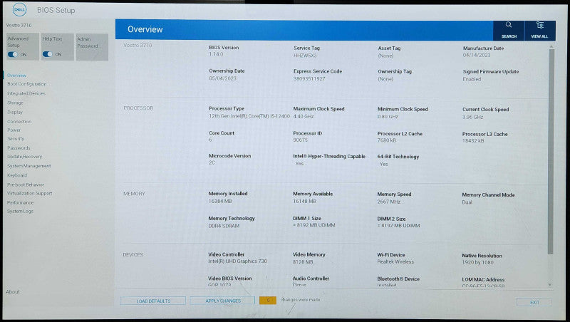 Dell Vostro 3710 SFF, i5-12400 6C, 16GB DDR4, 512GB NVMe, WiFi