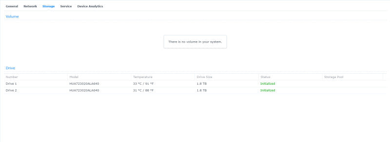 Synology DiskStation DS218+ 2 bays NAS, w/ 2x 2TB Hard Drives, READ