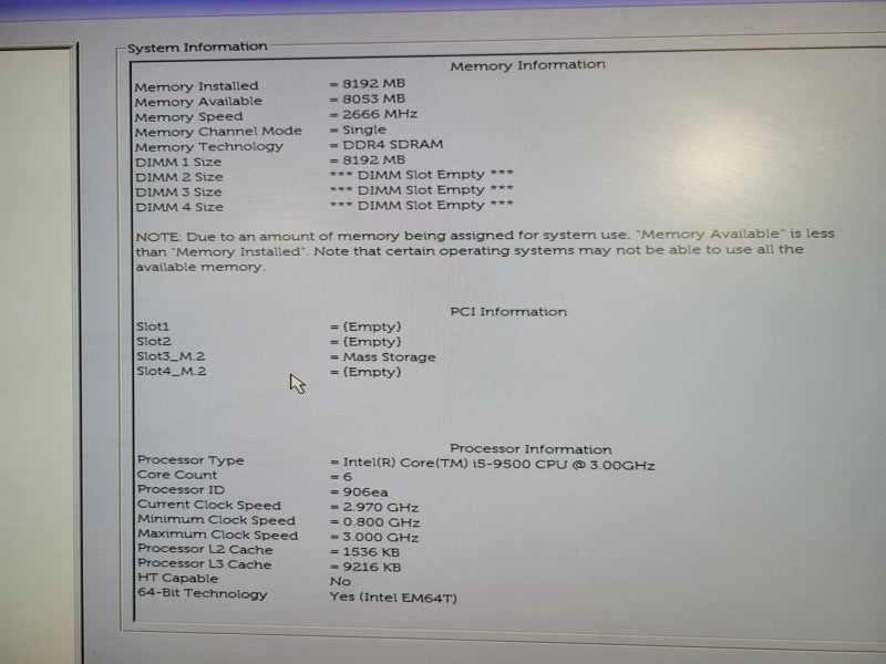 Dell OptiPlex 7070 SFF, i5-9500 3.00GHz 6C, 8GB DDR4, 256GB NVMe !