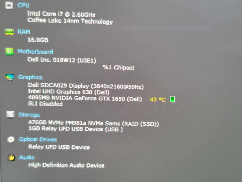 Dell XPS 15 9570| i7-9750H| 16GB DDR4| GTX 1650| 512GB SSD | 4K  OLED β Lap200