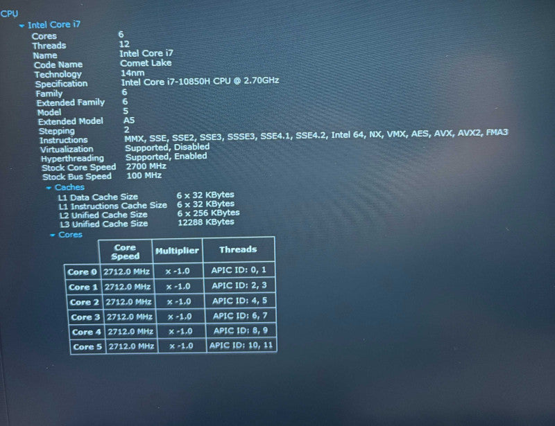Dell Precision 3551 i7-10850H@2.7GHz QUADRO P620 4GB GPU 16GB 512SSD READ!  Lap200