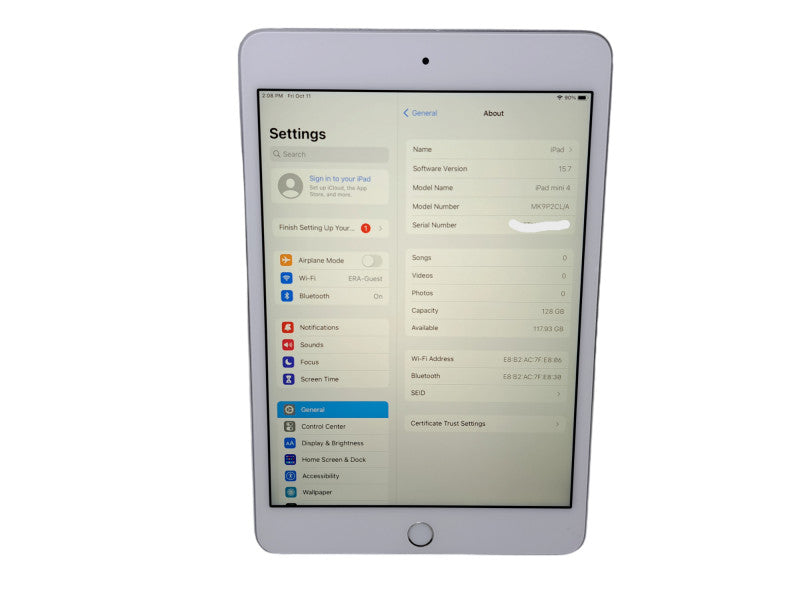 Apple iPad Mini 4 (A1538) 128GB | Wi-Fi