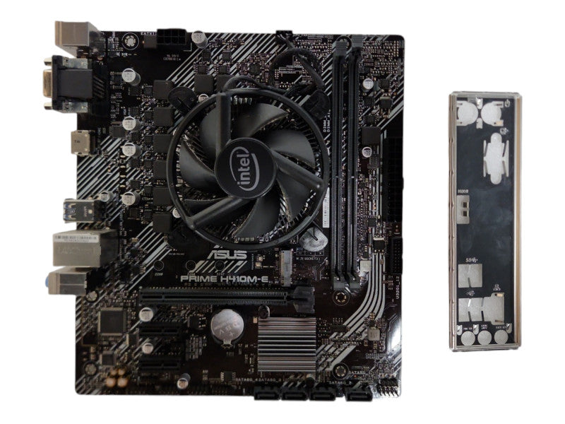 ASUS Prime H410M-E Desktop Gaming Motherboard w/ I/O Shield and CPU Cooler