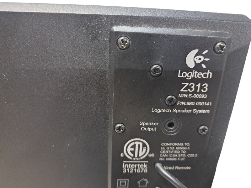 Logitech Z313 is the Logitech Z313 2.1 Speaker System