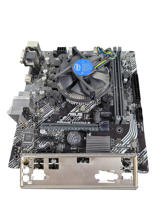 ASUS Prime H410M-E Desktop Gaming Motherboard w/ I/O Shield and CPU Cooler !
