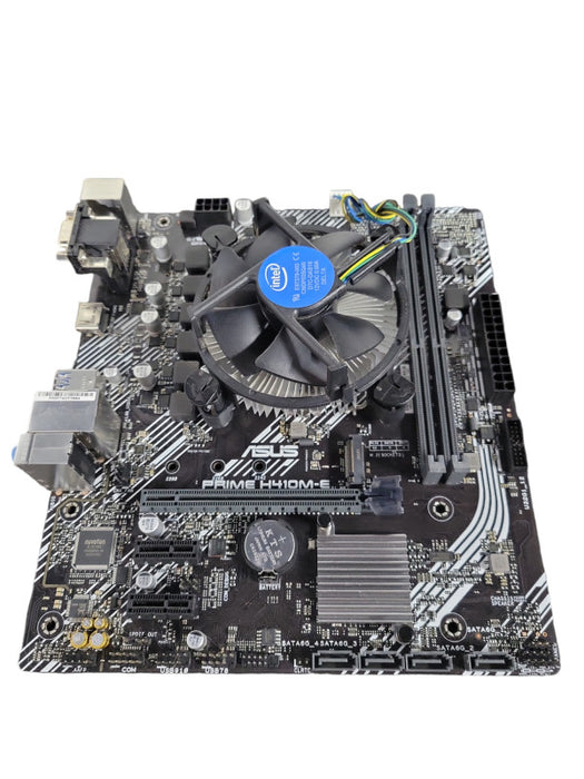 ASUS Prime H410M-E Desktop Gaming Motherboard w/ I/O Shield and CPU Cooler !