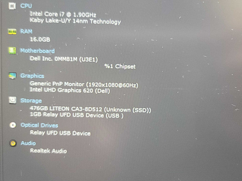 Dell Latitude 5590| i7-8650U| 16GB DDR4| 512GB M.2  Qβ BudLap