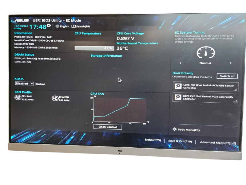 Custom PC PRIME H410M - E i5 - 10500 @ 3.10GHz 16GB DDR4 Ram Qθ