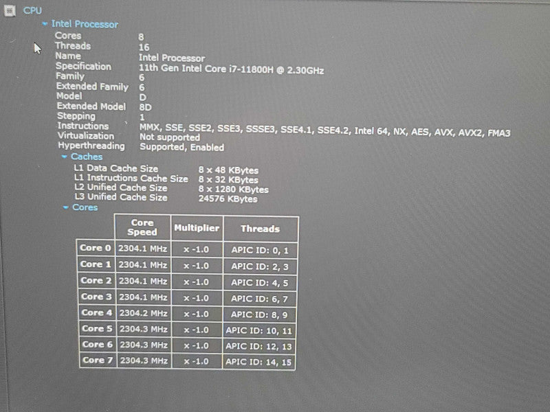Dell XPS 15 9510| i7-11800H| 32GB DDR4| RTX 3050| 1TB NVMe READ β Lap200