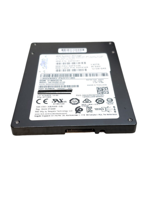 1.92TB SAS  2.5" IBM Seagate 12Gb/s RI SSD - 02PX347 / 02PX349 Q+