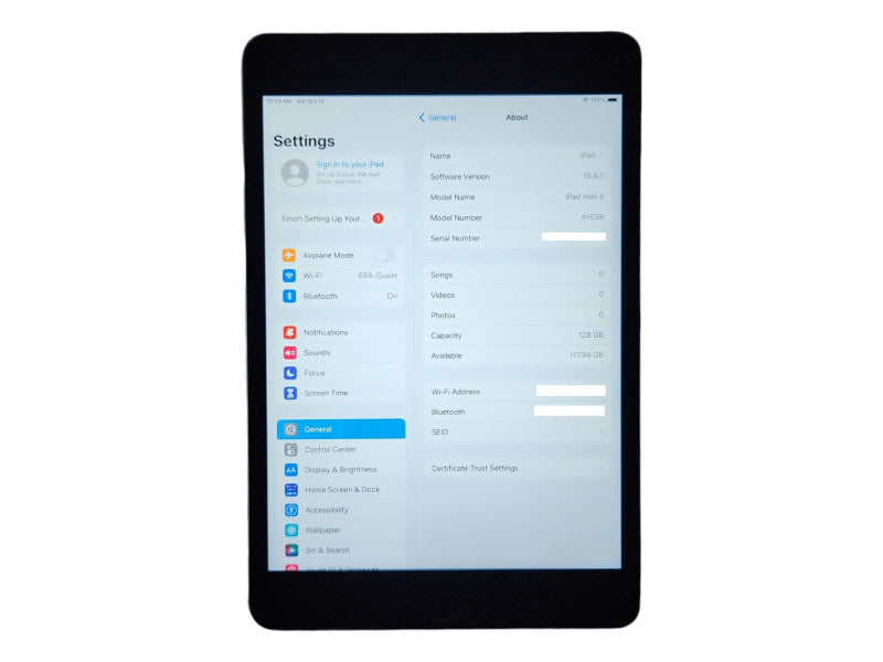 Apple iPad Mini 4 (A1538) 128GB, Wi-Fi, Unlocked