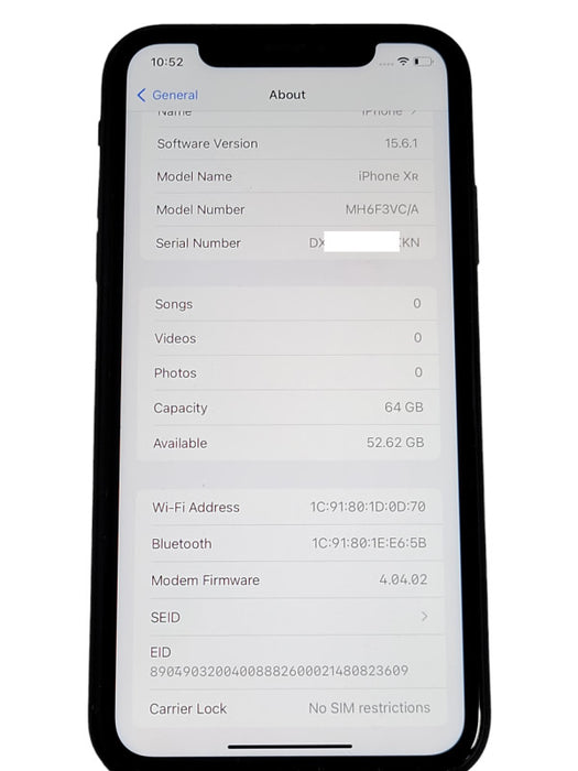 Apple iPhone XR 64GB UNLOCKED phone, READ _