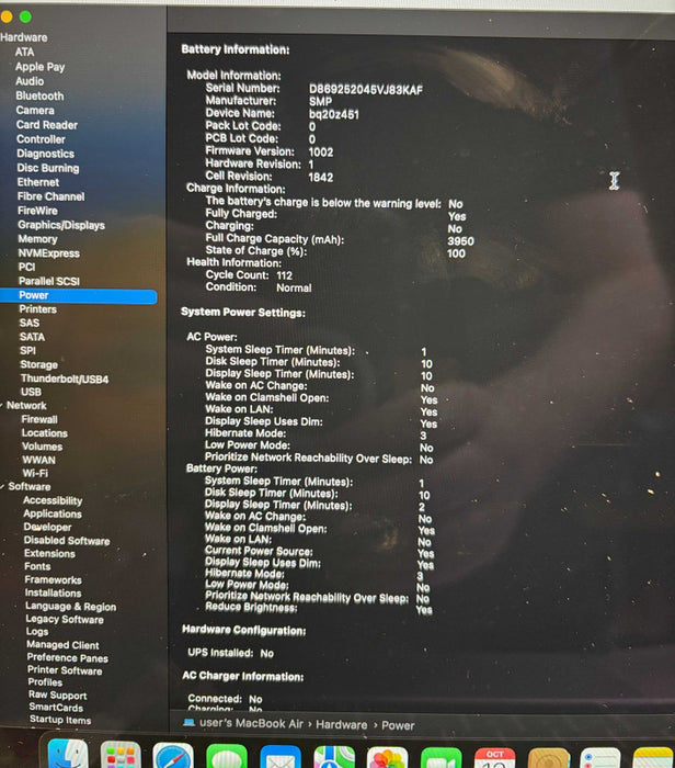 Apple MacBook Air Retina 13-inch 2019 i5-8210Y@1.6GHz 8GB RAM 256GB SSD READ