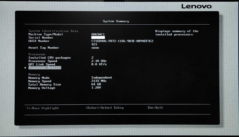 Lenovo x3550 M5 1U 8x 2.5", 2x Xeon E5-2620 v4 2.10GHz, 64GB DDR4, M1215