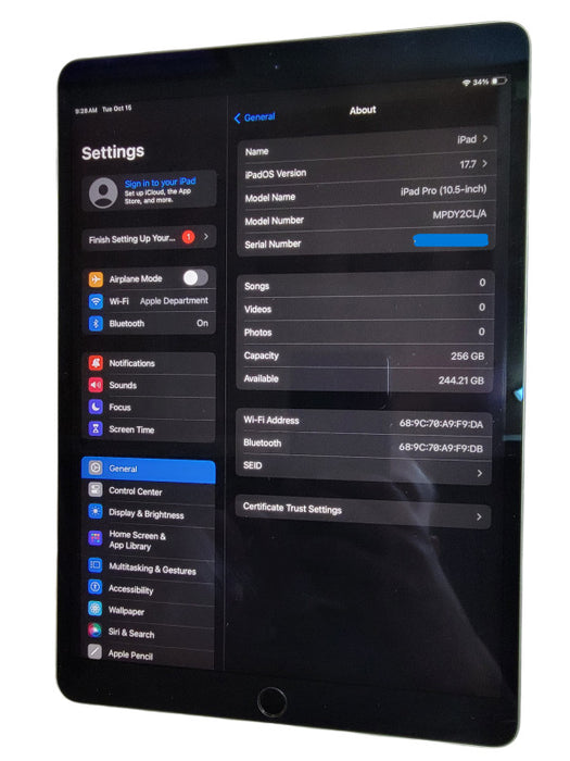 Apple iPad Pro A1701 - 256GB - Gray