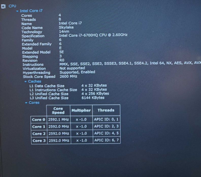 Dell Precision 5510 i7-6700HQ@2.6GHz QUADRO M1000M 2GB GPU 16GB 256SSD READ!  Lap200