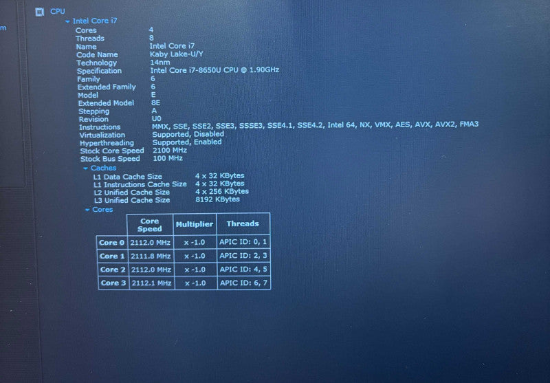 Dell Latitude 5590 Intel Core i7-8650U@1.9GHz 16GB DDR4 RAM 512GB NVMe SSD  Lap200