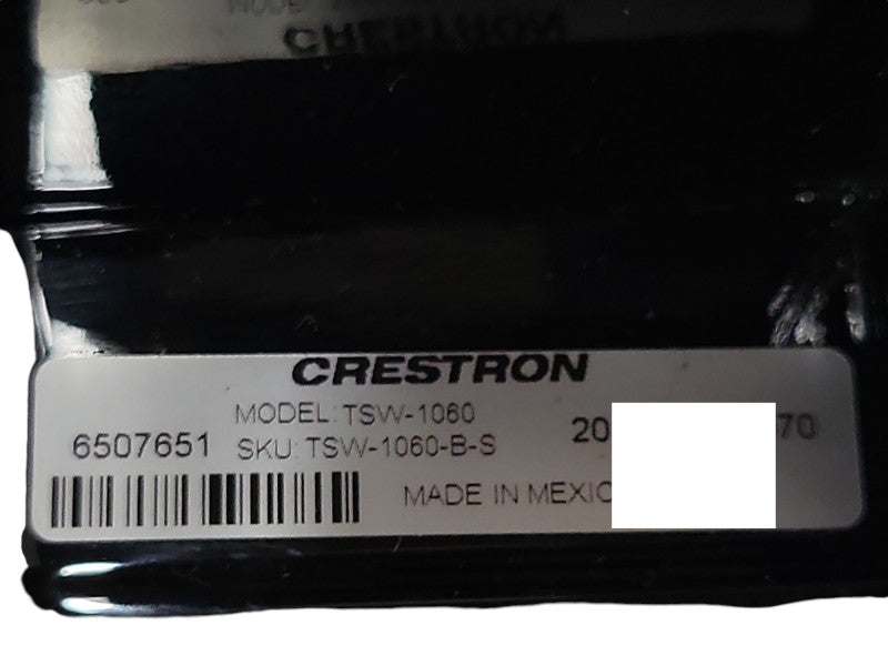 Crestron TSW-1060-B-S 10” (Black) Touch Screen Panel 6507651 _